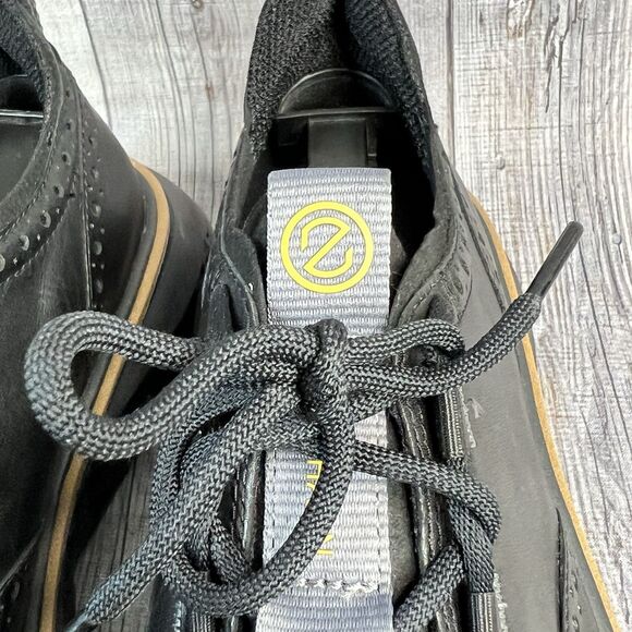 Cole Haan 5.ZEROGRAND Wingtip Oxford Shoes Men's 9W Black Pavement C36508 - Picture 8 of 12